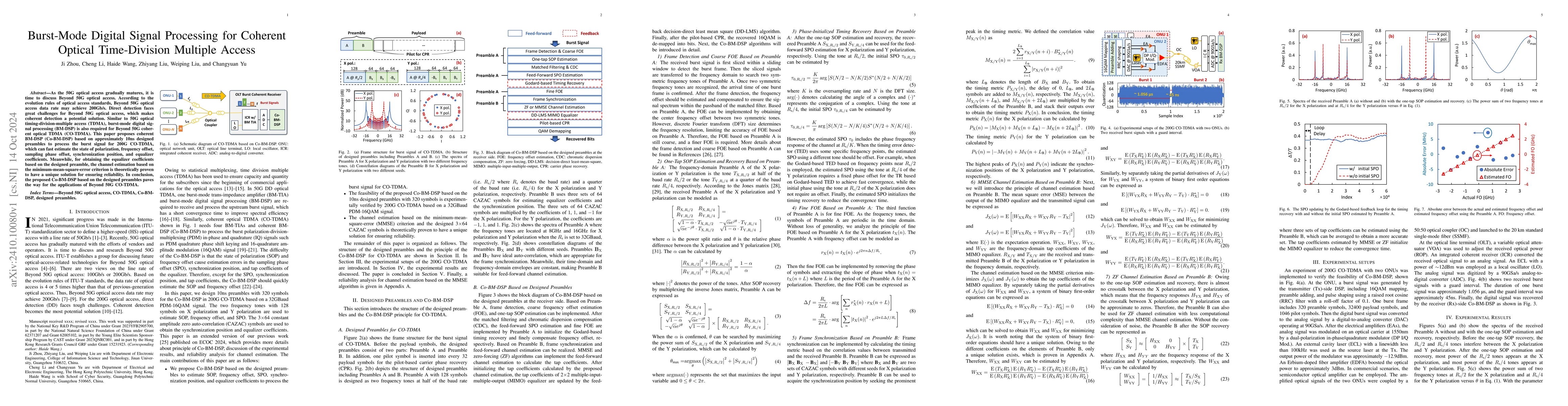 Thumbnail for Burst-Mode Digital Signal Processing for Coherent Optical Time-Division
  Multiple Access