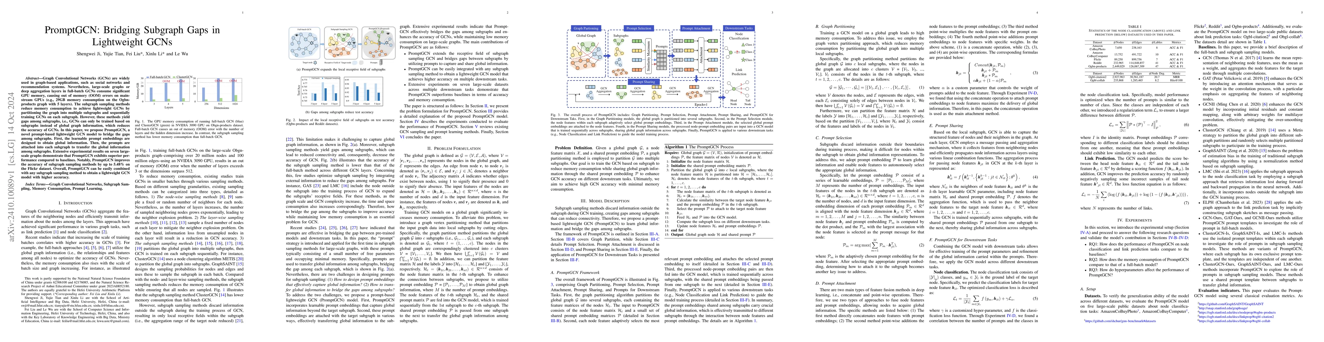 Thumbnail for PromptGCN: Bridging Subgraph Gaps in Lightweight GCNs