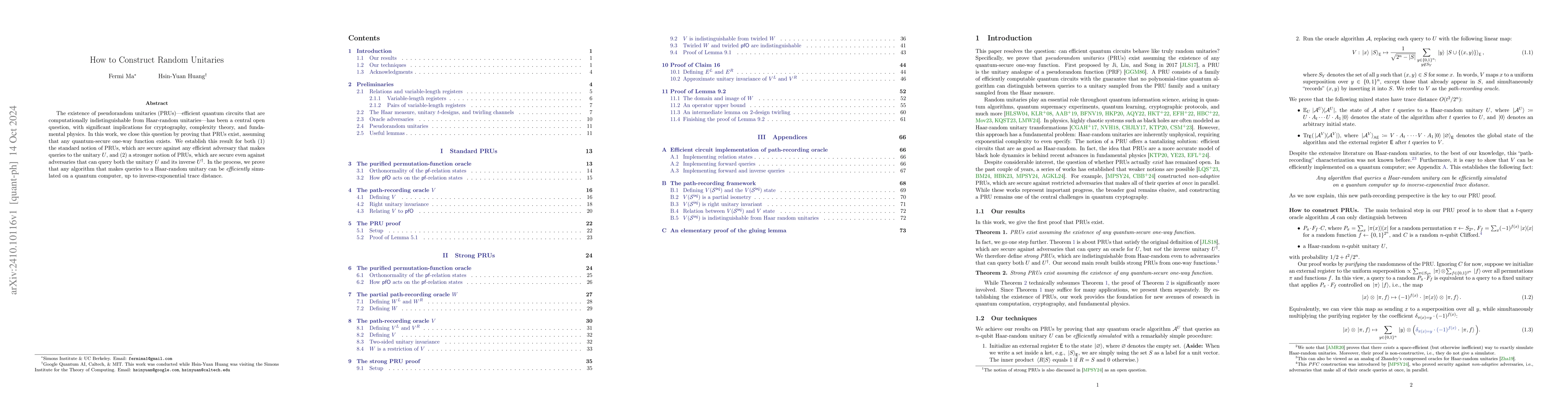 Thumbnail for How to Construct Random Unitaries