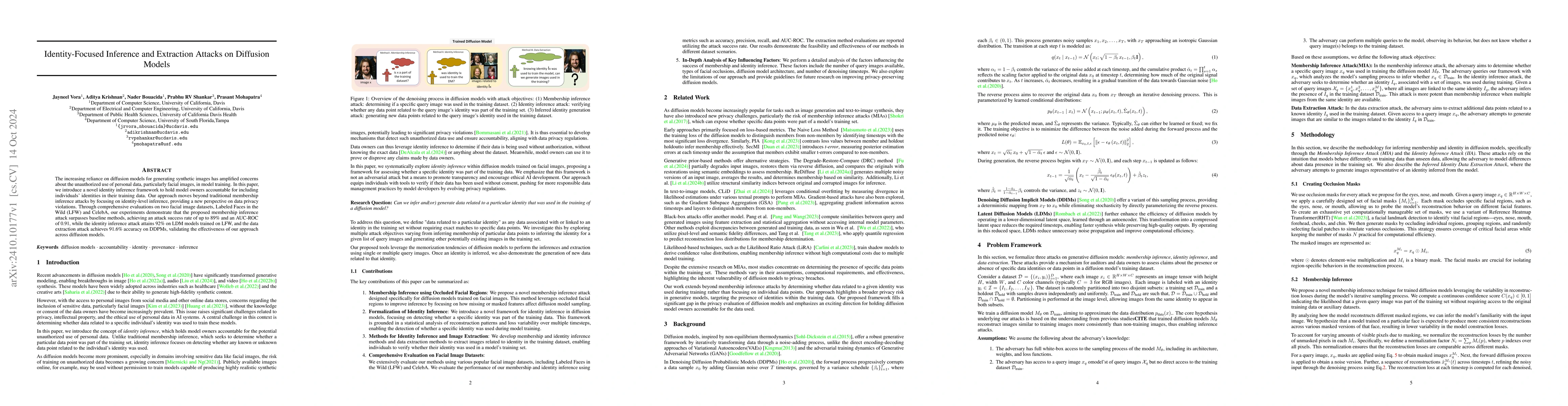 Thumbnail for Identity-Focused Inference and Extraction Attacks on Diffusion Models