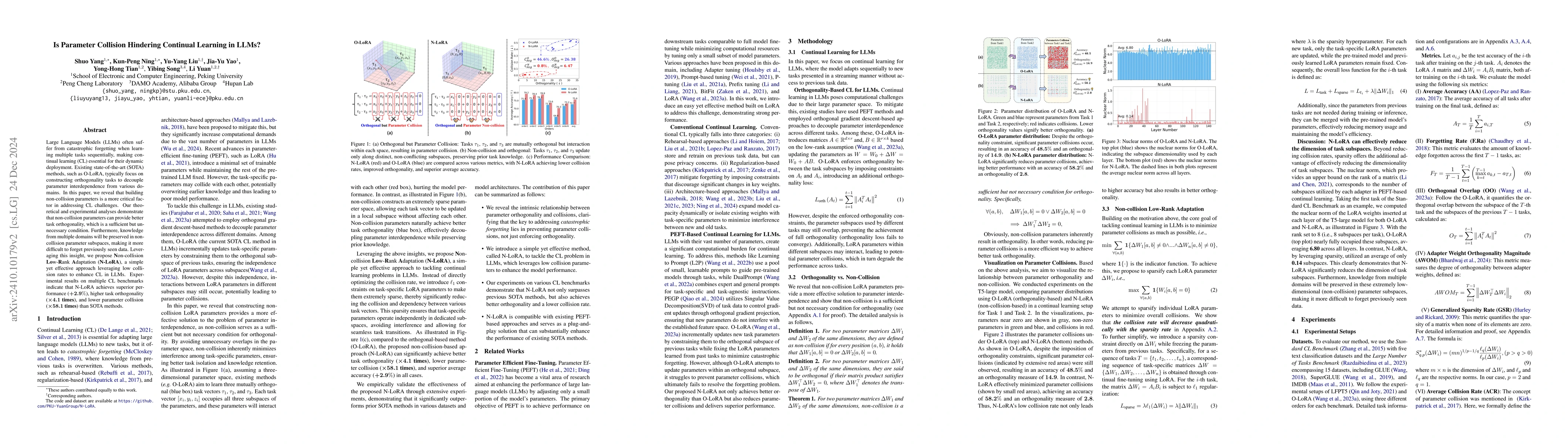 Thumbnail for Is Parameter Collision Hindering Continual Learning in LLMs?