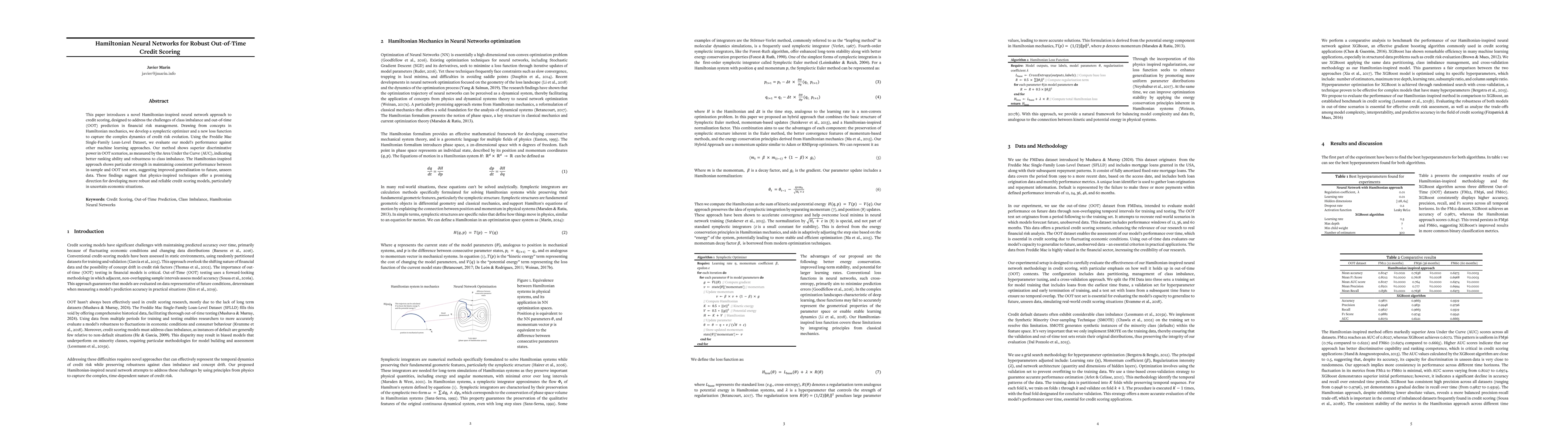 Thumbnail for Hamiltonian Neural Networks for Robust Out-of-Time Credit Scoring