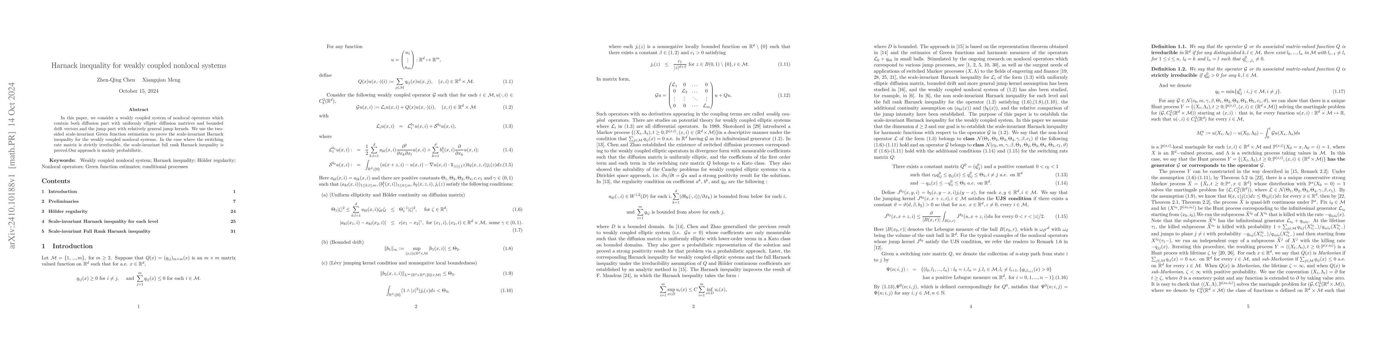 Thumbnail for Harnack inequality for weakly coupled nonlocal systems