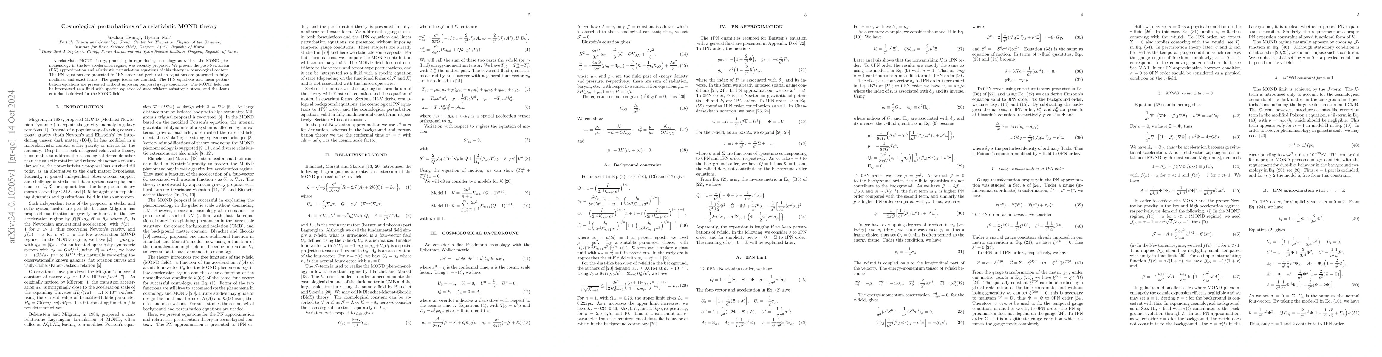 Thumbnail for Cosmological perturbations of a relativistic MOND theory