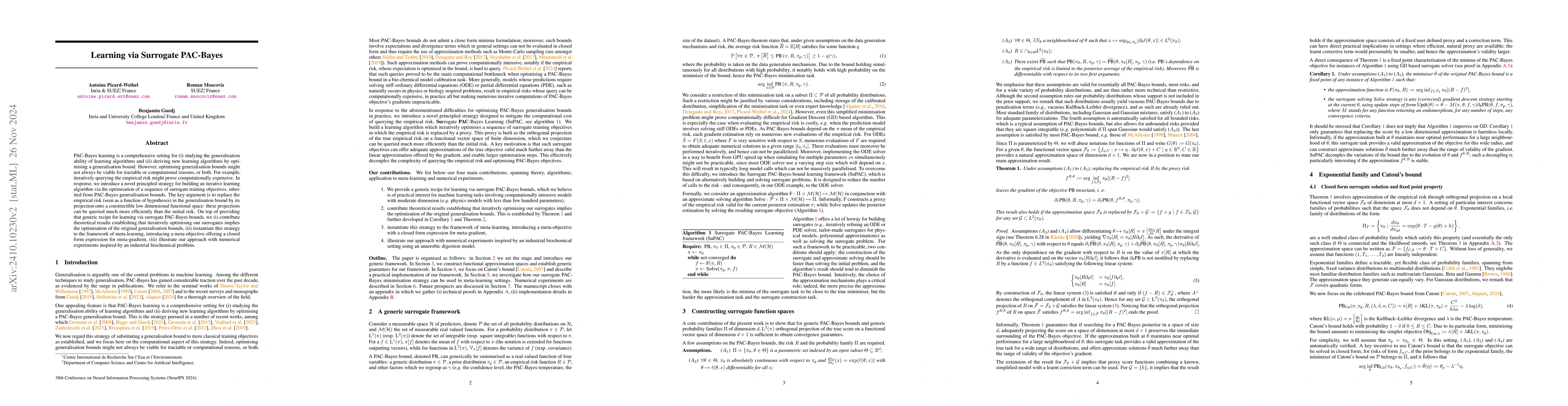 Thumbnail for Learning via Surrogate PAC-Bayes