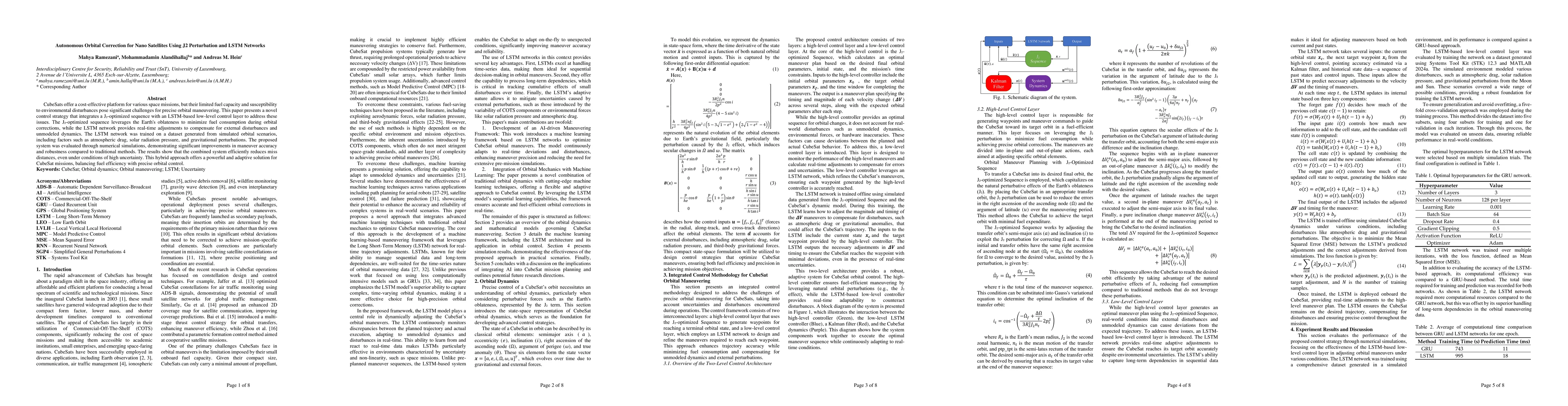 Thumbnail for Autonomous Orbital Correction for Nano Satellites Using J2 Perturbation
  and LSTM Networks