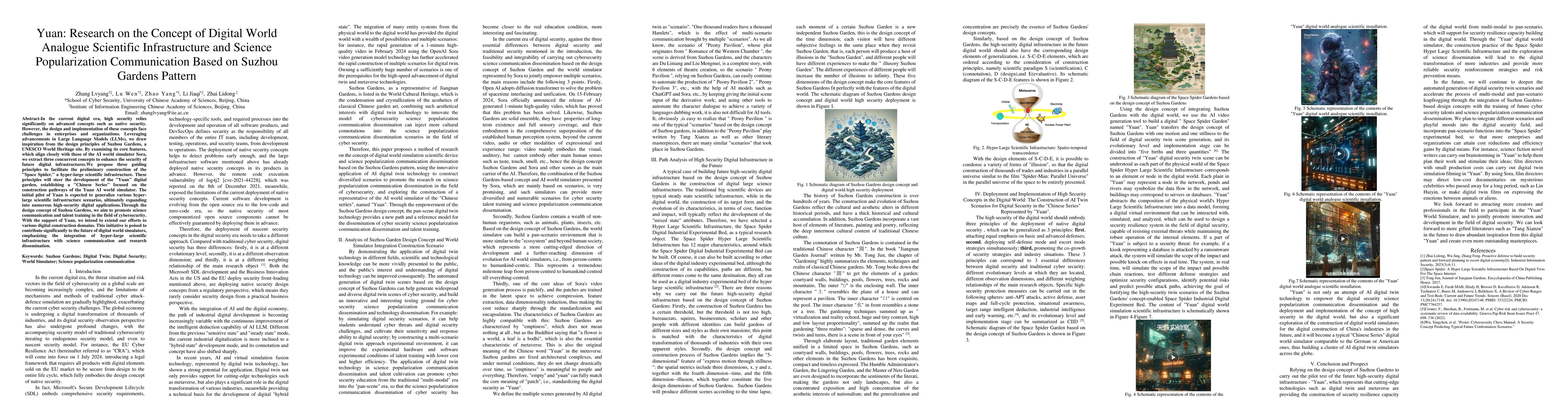 Thumbnail for Yuan: Research on the Concept of Digital World Analogue Scientific
  Infrastructure and Science Popularization Communication Based on Suzhou
  Gardens Pattern