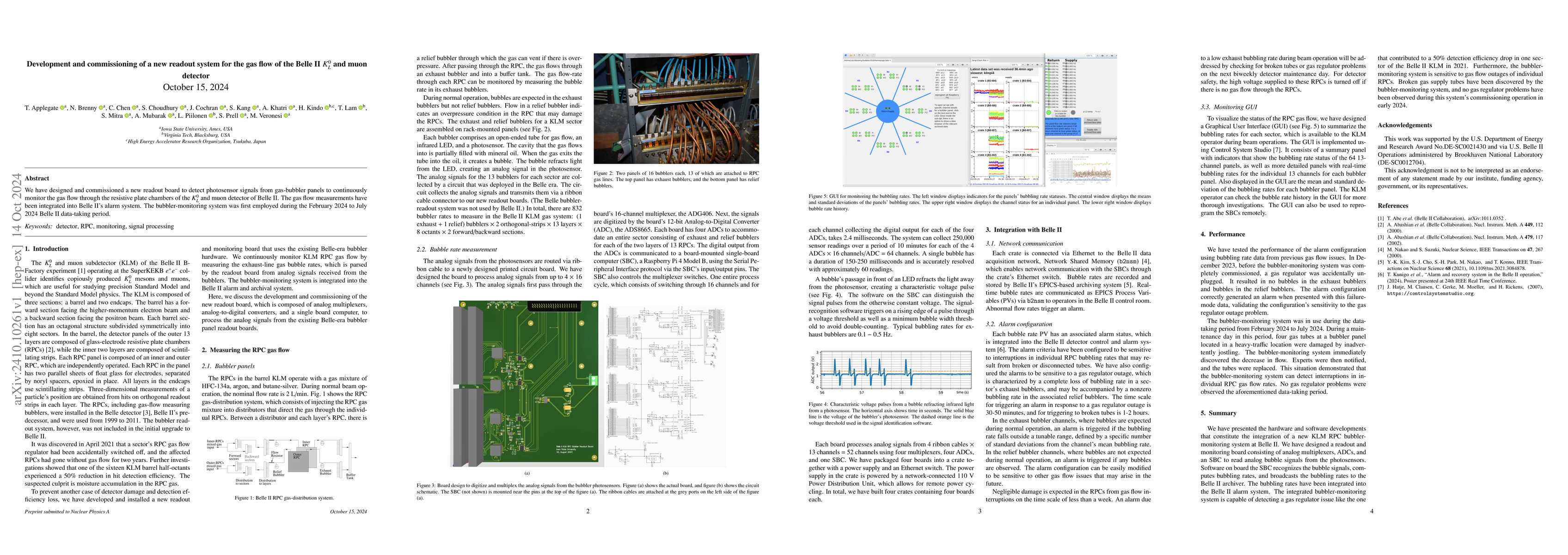 Thumbnail for Development and commissioning of a new readout system for the gas flow
  of the Belle II $K_L^0$ and muon detector