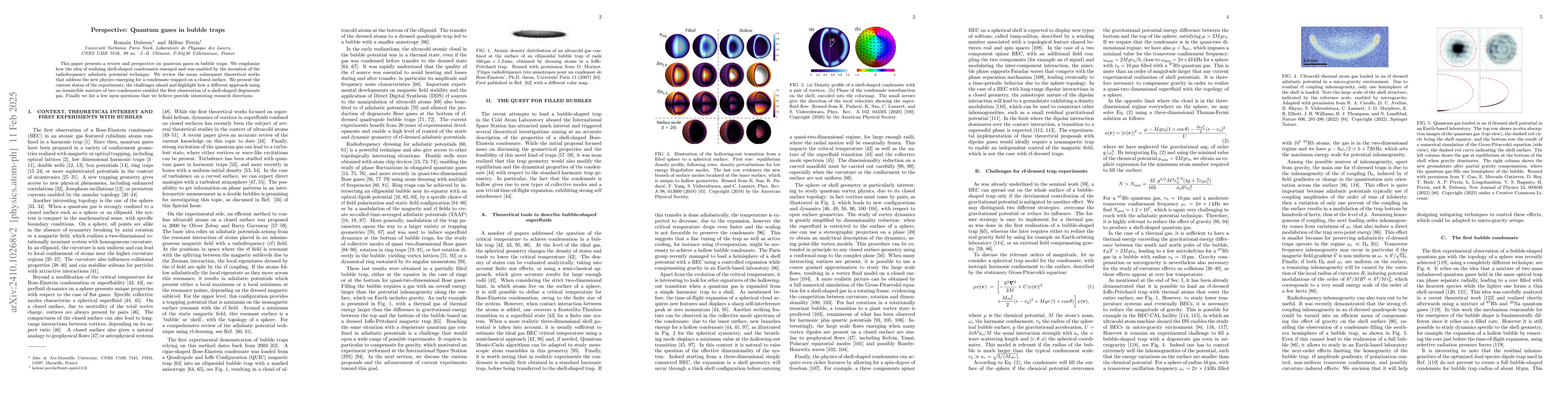 Thumbnail for Perspective: Quantum gases in bubble traps
