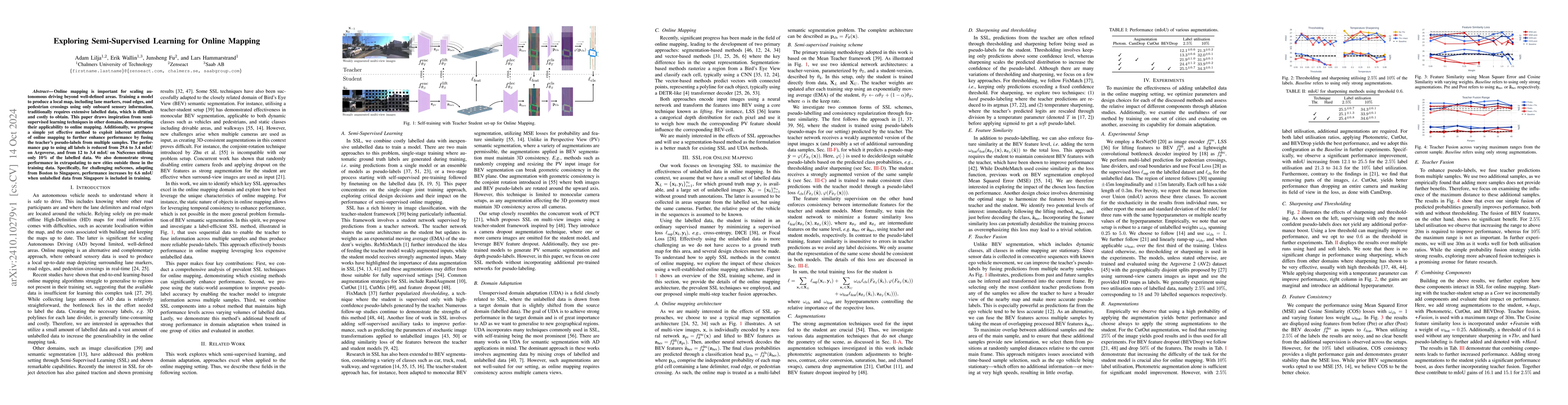 Thumbnail for Exploring Semi-Supervised Learning for Online Mapping