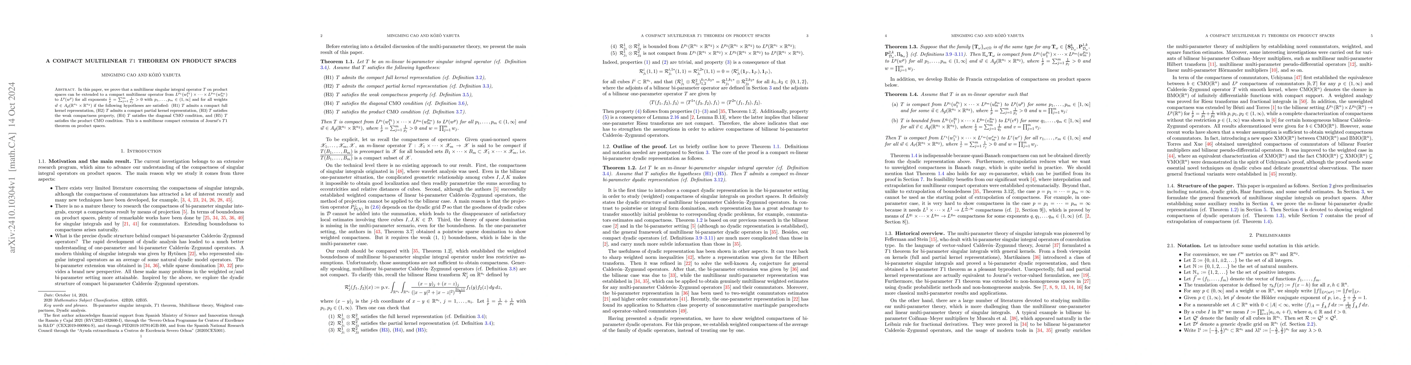 Thumbnail for A compact multilinear $T1$ theorem on product spaces