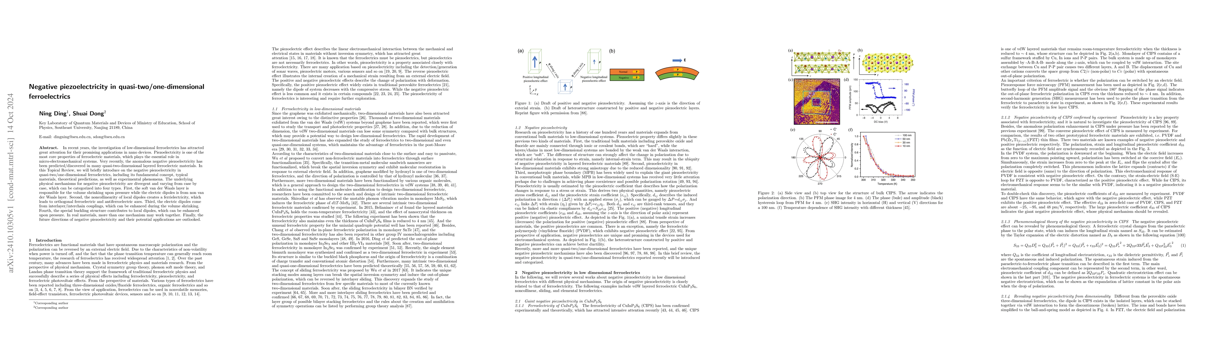 Thumbnail for Negative piezoelectricity in quasi-two/one-dimensional ferroelectrics