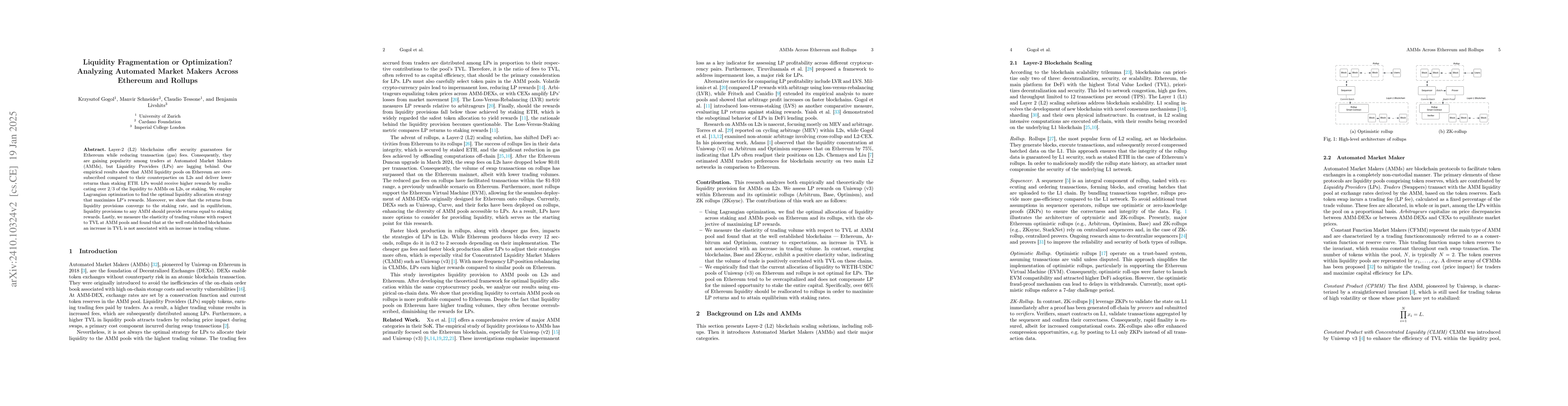 Thumbnail for Harvesting Layer-2 Yield: Suboptimality in Automated Market Makers