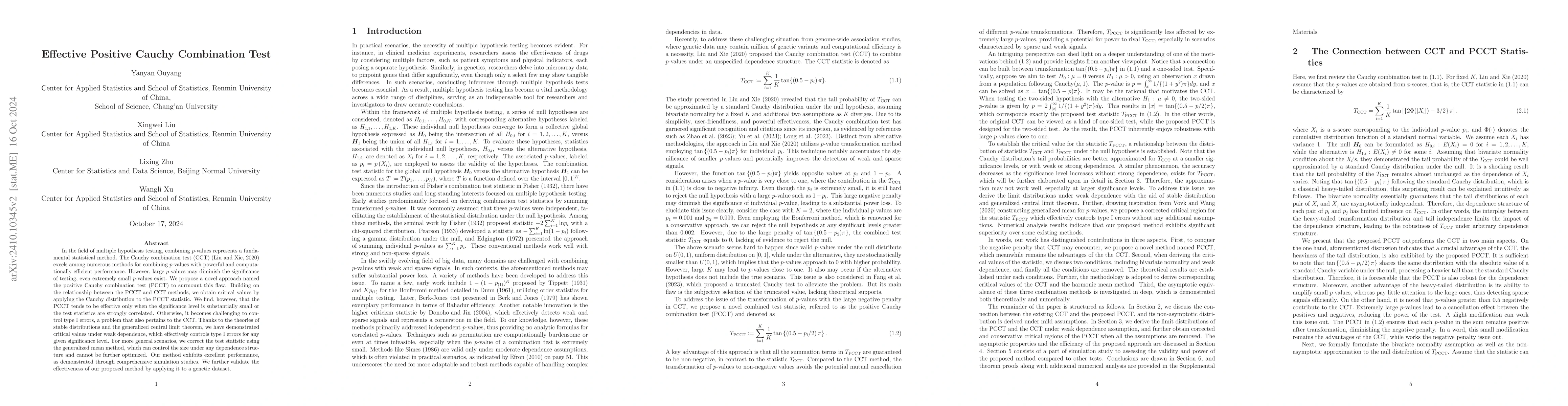 Thumbnail for Effective Positive Cauchy Combination Test