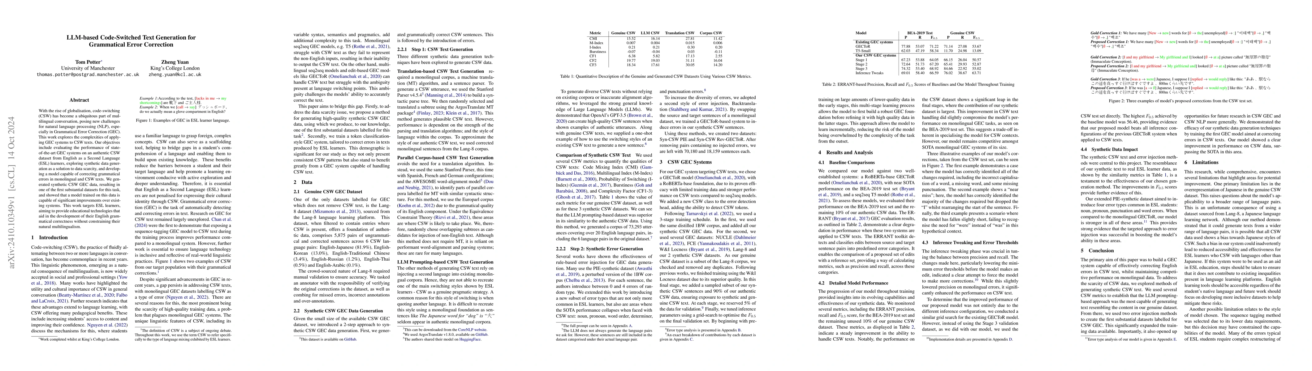 Thumbnail for LLM-based Code-Switched Text Generation for Grammatical Error Correction