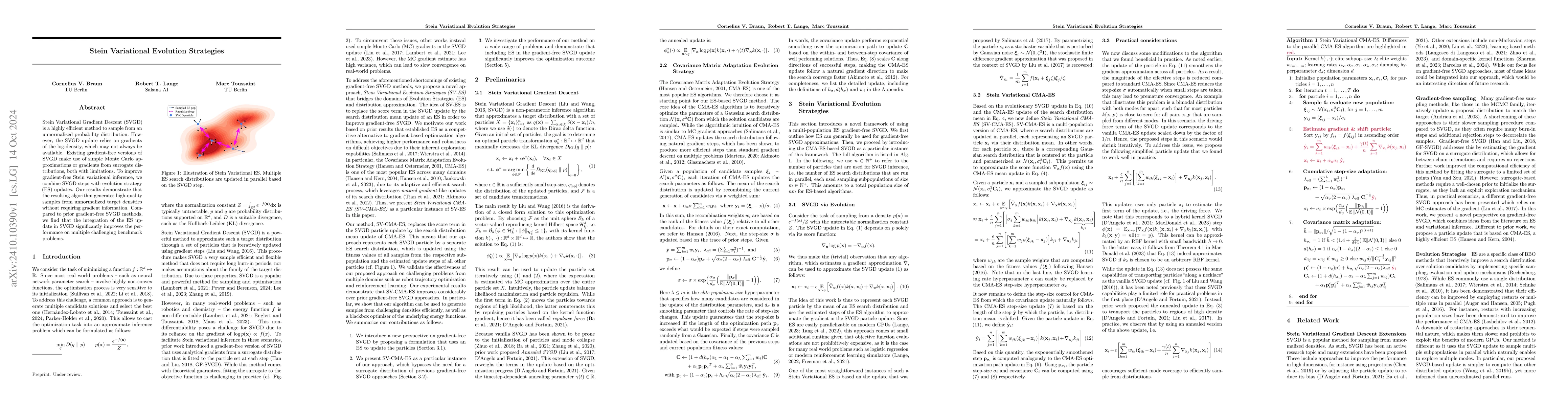 Thumbnail for Stein Variational Evolution Strategies