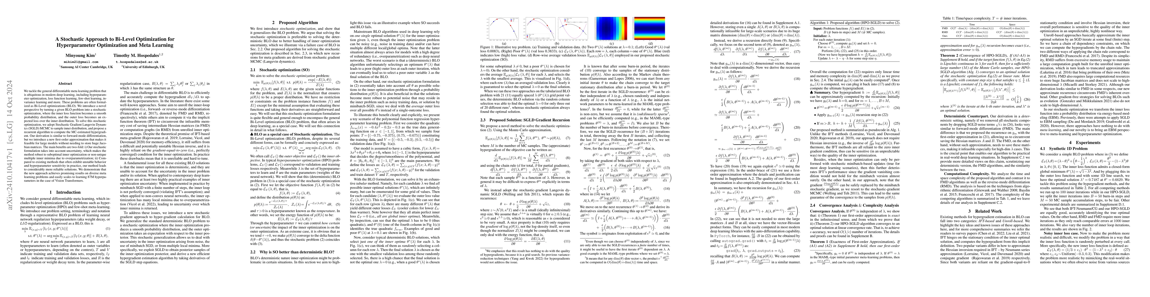 Thumbnail for A Stochastic Approach to Bi-Level Optimization for Hyperparameter
  Optimization and Meta Learning