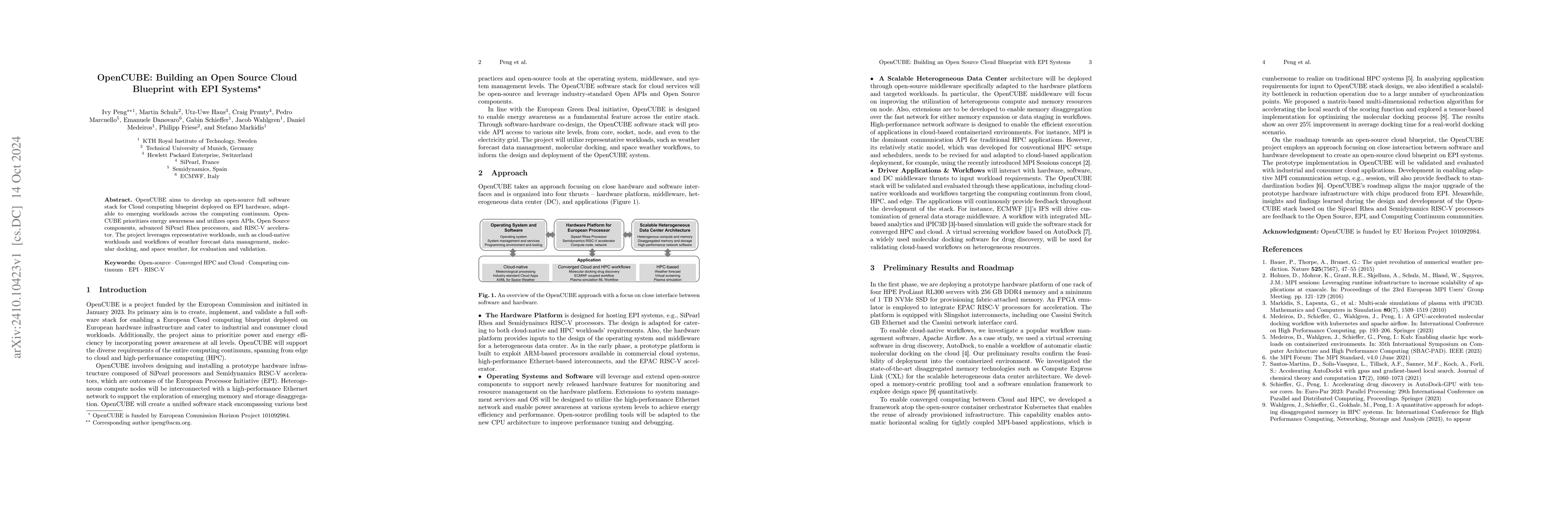 Thumbnail for OpenCUBE: Building an Open Source Cloud Blueprint with EPI Systems