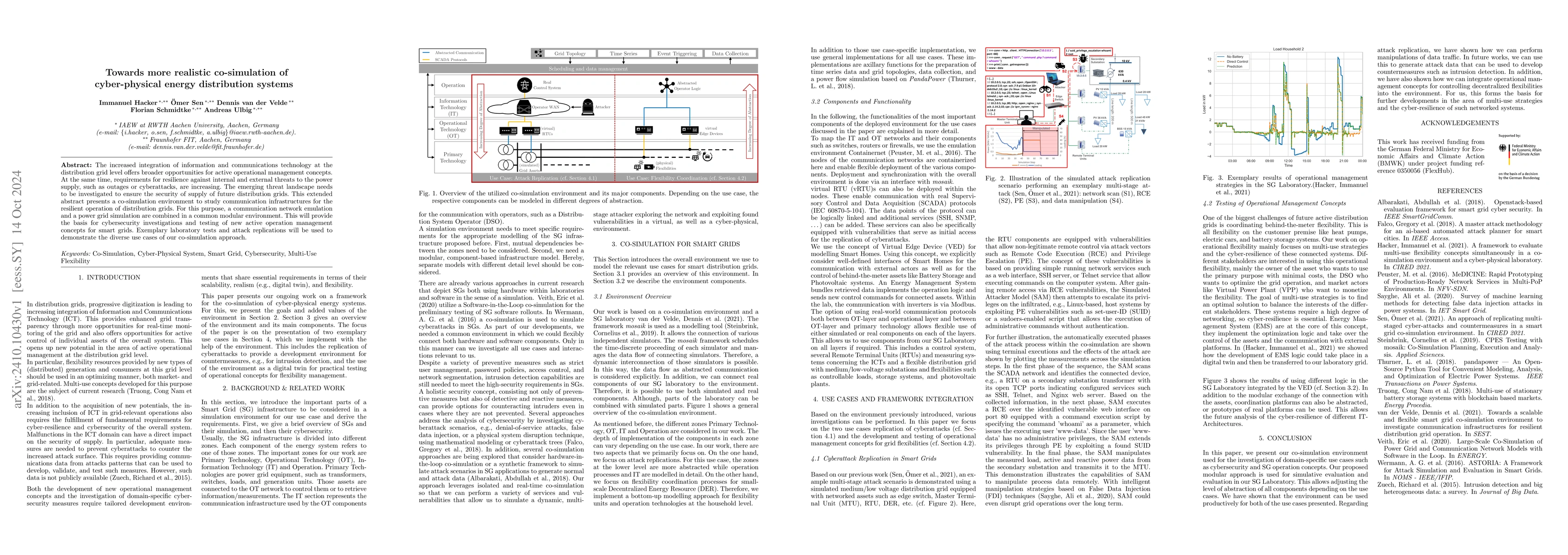 Thumbnail for Towards more realistic co-simulation of cyber-physical energy
  distribution systems