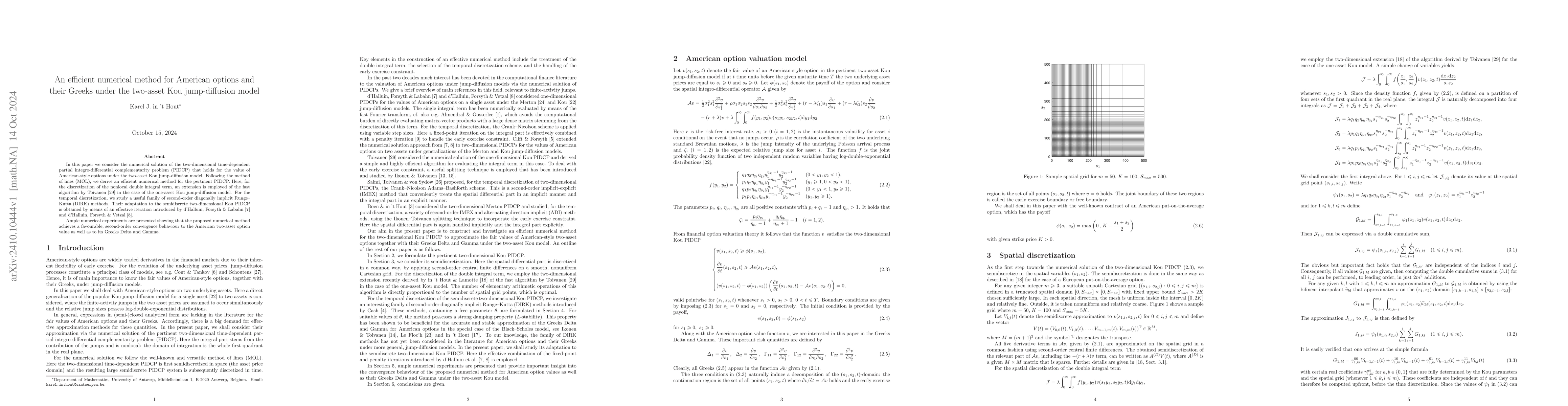Thumbnail for An efficient numerical method for American options and their Greeks
  under the two-asset Kou jump-diffusion model