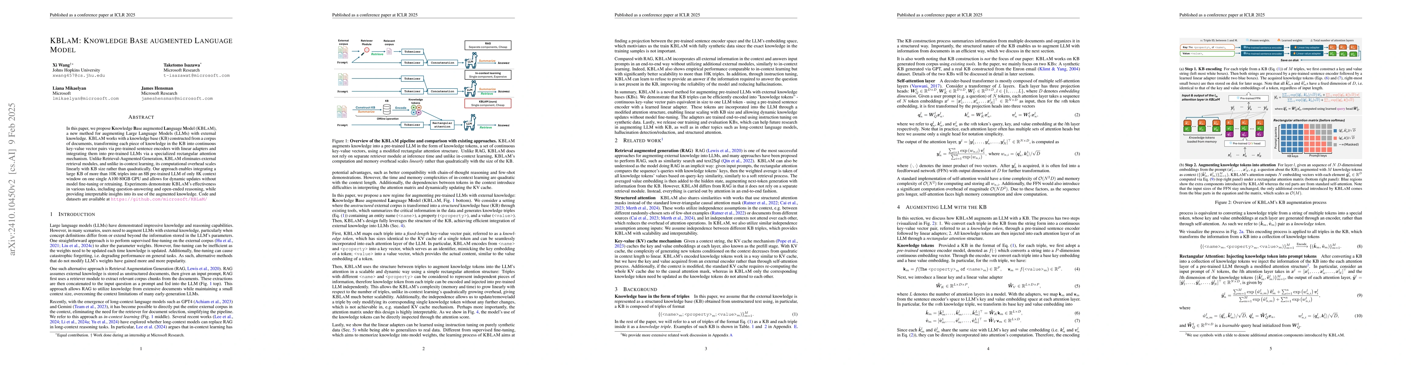 Thumbnail for KBLaM: Knowledge Base augmented Language Model