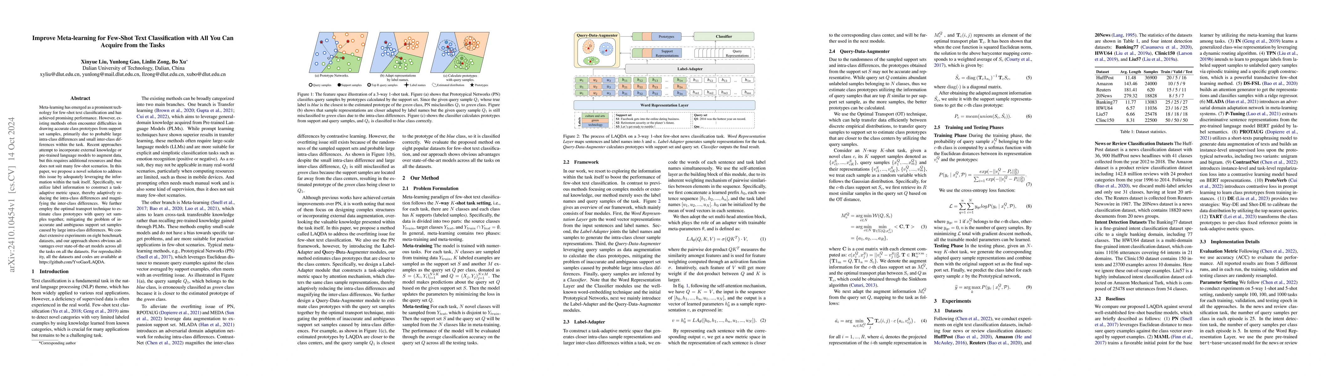 Thumbnail for Improve Meta-learning for Few-Shot Text Classification with All You Can
  Acquire from the Tasks
