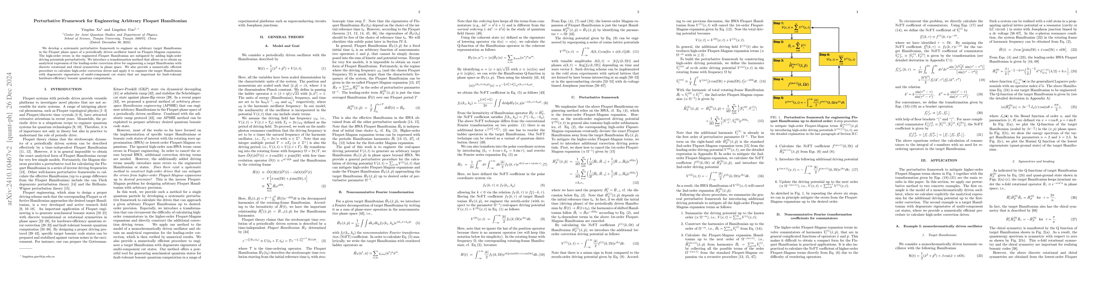 Thumbnail for Perturbative Framework for Engineering Arbitrary Floquet Hamiltonian