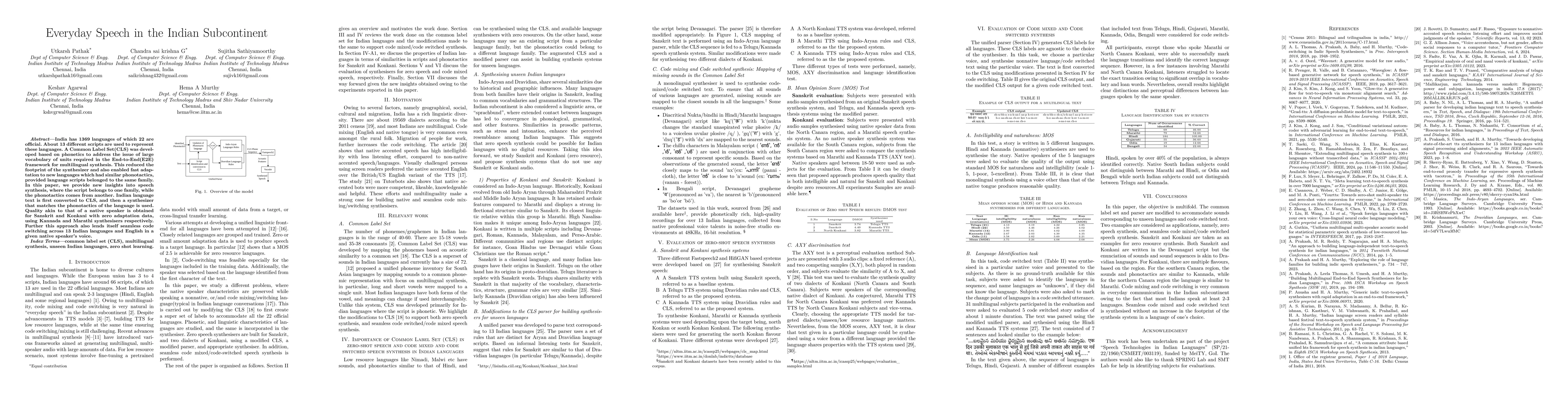 Thumbnail for Everyday Speech in the Indian Subcontinent
