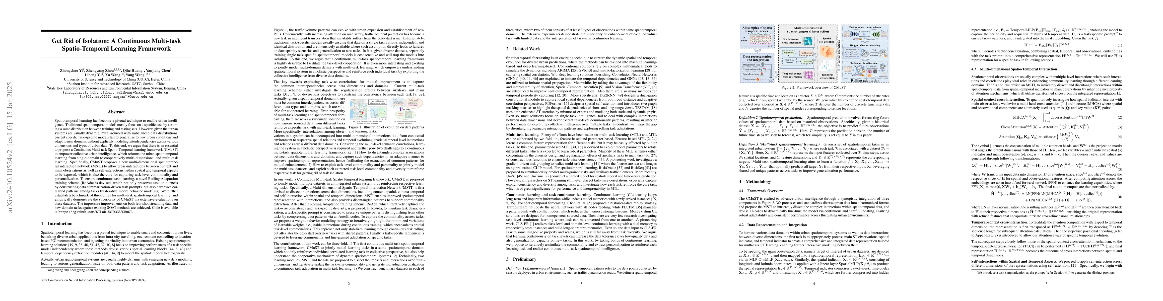 Thumbnail for Get Rid of Task Isolation: A Continuous Multi-task Spatio-Temporal
  Learning Framework