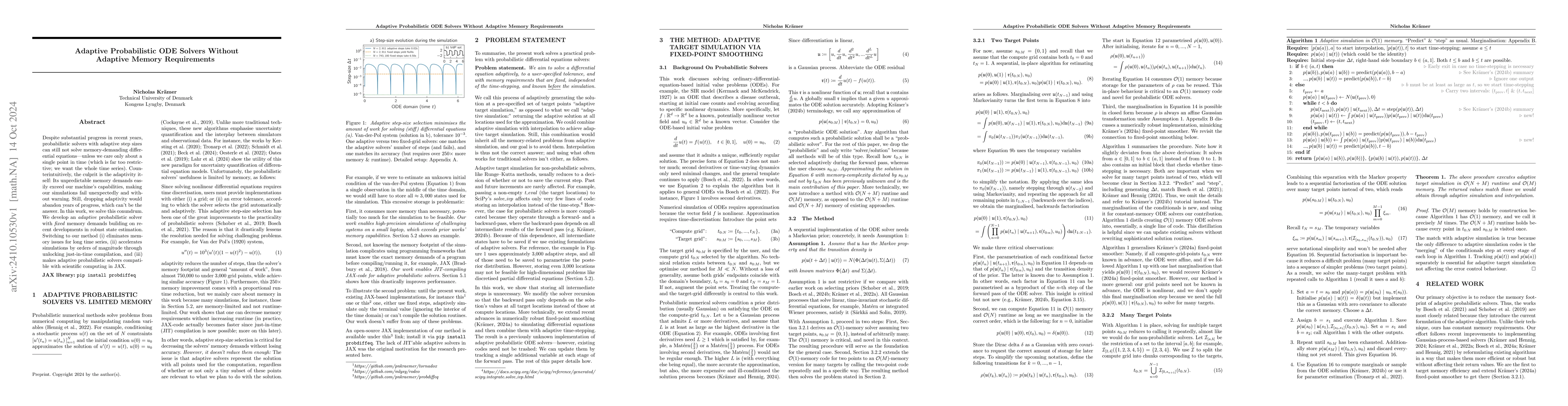 Thumbnail for Adaptive Probabilistic ODE Solvers Without Adaptive Memory Requirements