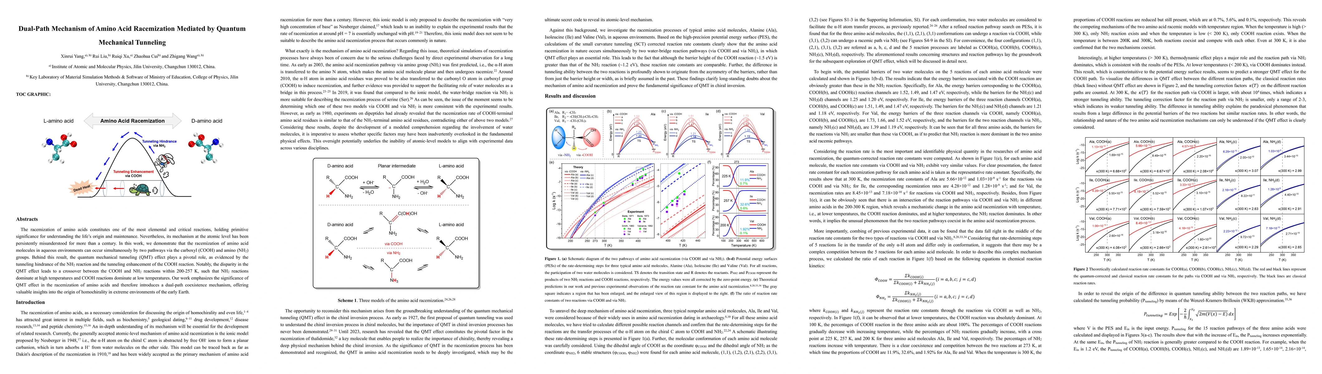 Thumbnail for Dual-Path Mechanism of Amino Acid Racemization Mediated by Quantum
  Mechanical Tunneling