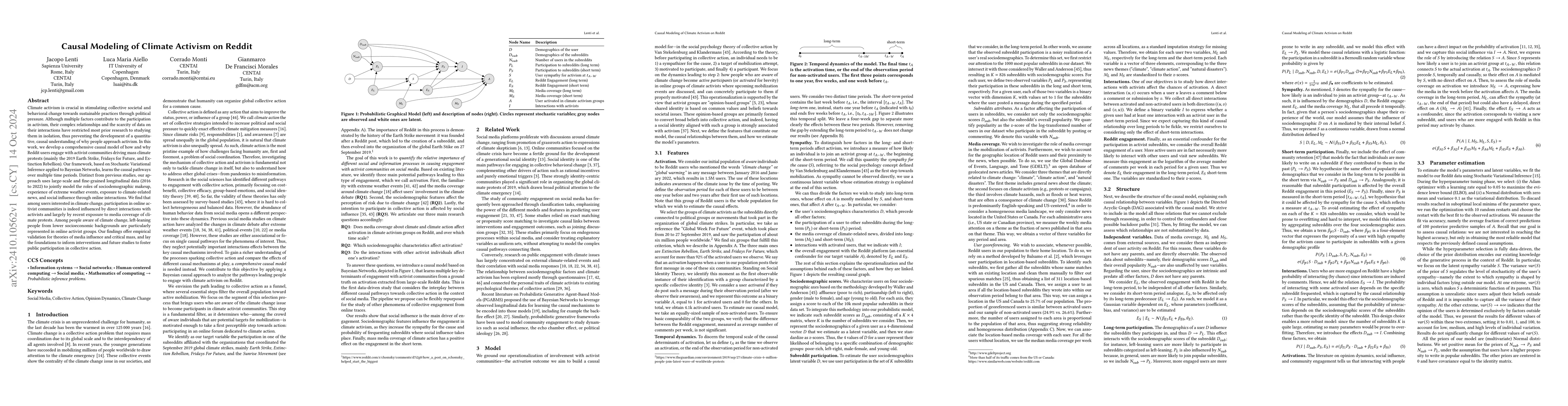 Thumbnail for Causal Modeling of Climate Activism on Reddit
