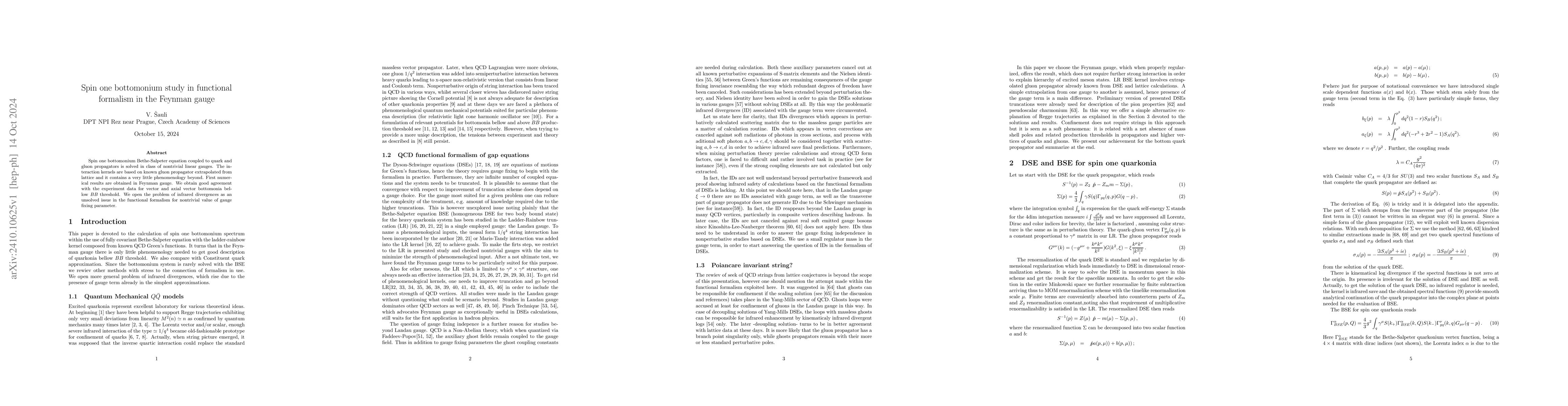 Thumbnail for Spin one bottomonium study in functional formalism in the Feynman gauge