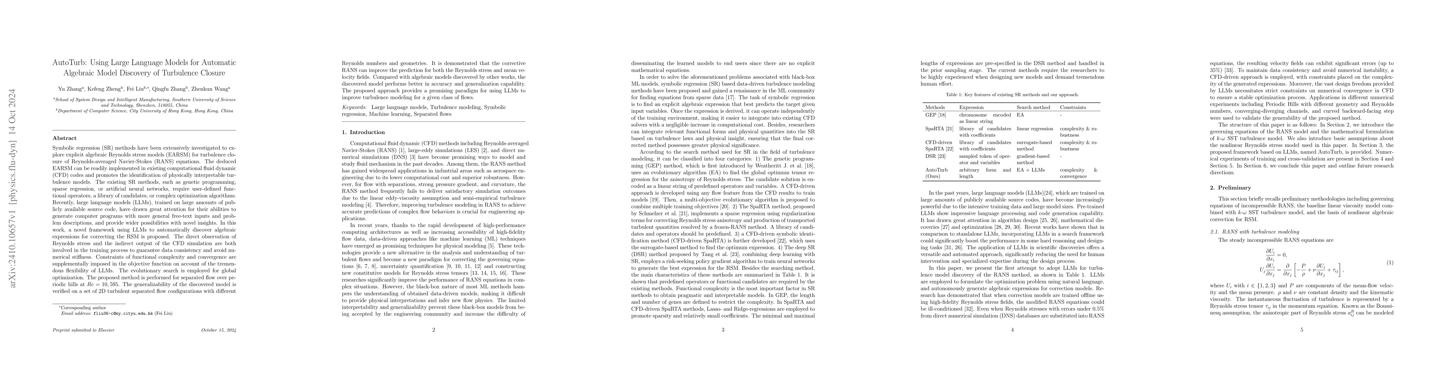 Thumbnail for AutoTurb: Using Large Language Models for Automatic Algebraic Model
  Discovery of Turbulence Closure