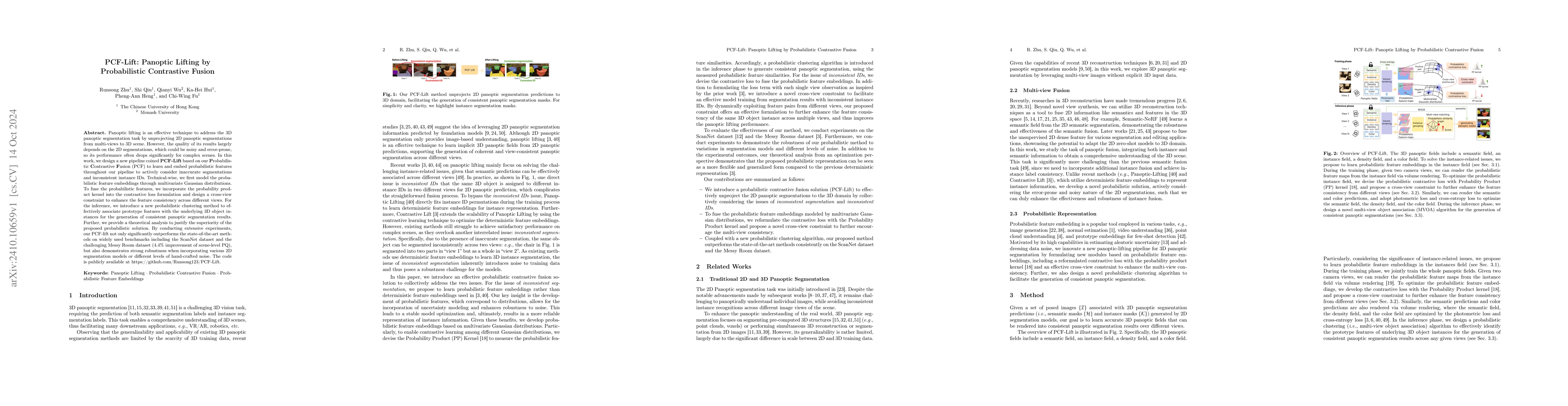 Thumbnail for PCF-Lift: Panoptic Lifting by Probabilistic Contrastive Fusion