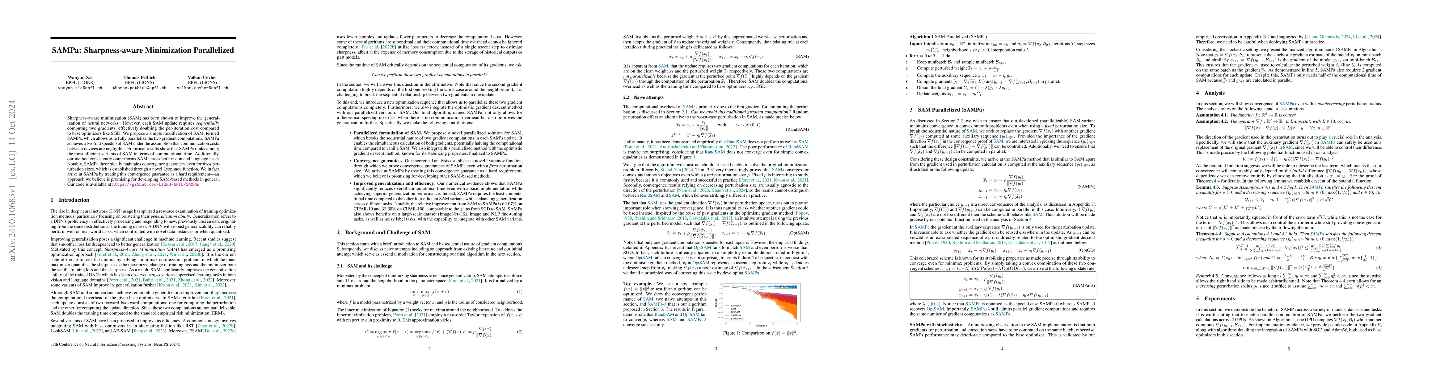 Thumbnail for SAMPa: Sharpness-aware Minimization Parallelized