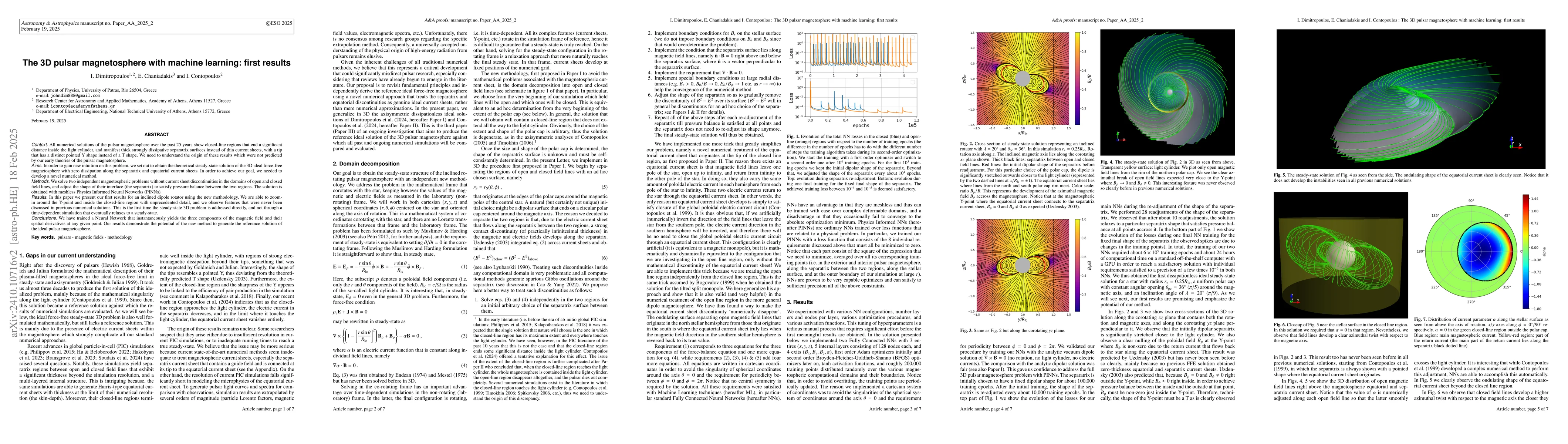 Thumbnail for The pulsar magnetosphere with machine learning: preliminary results in
  3D