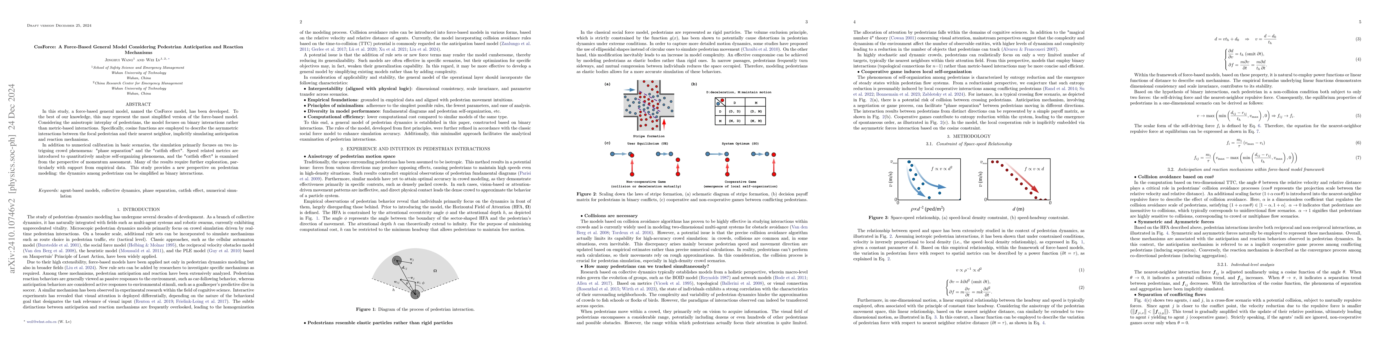 Thumbnail for CosForce: A Force-Based General Model for Simulating Pedestrian
  Anticipation and Reaction Mechanisms