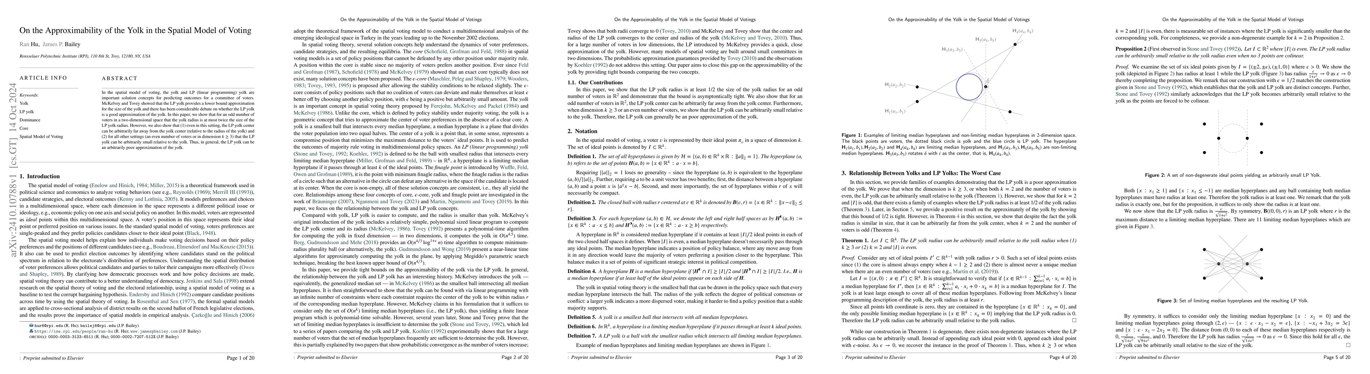 Thumbnail for On the Approximability of the Yolk in the Spatial Model of Voting