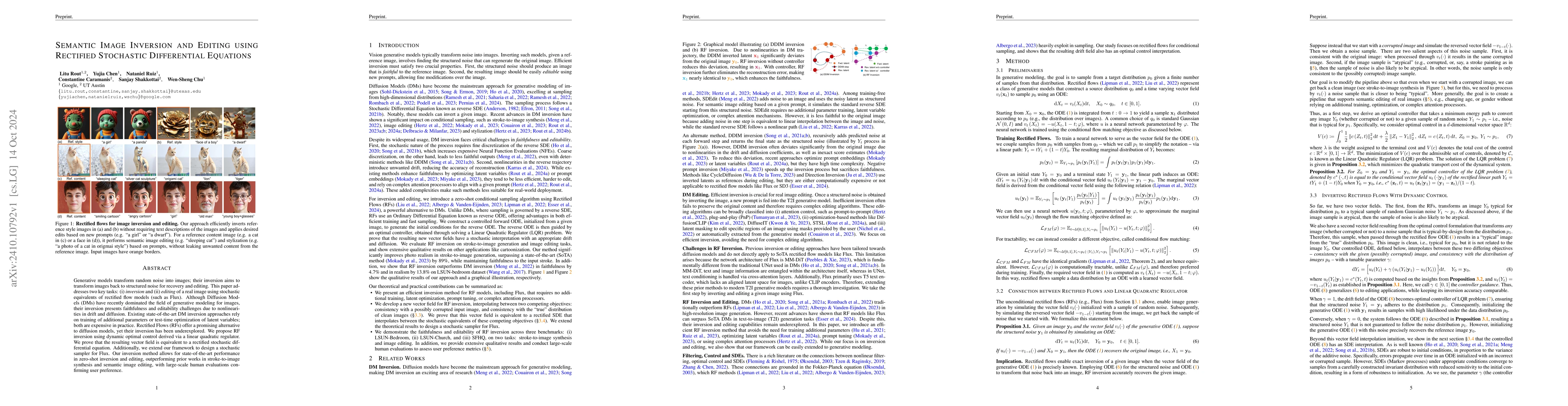 Thumbnail for Semantic Image Inversion and Editing using Rectified Stochastic
  Differential Equations