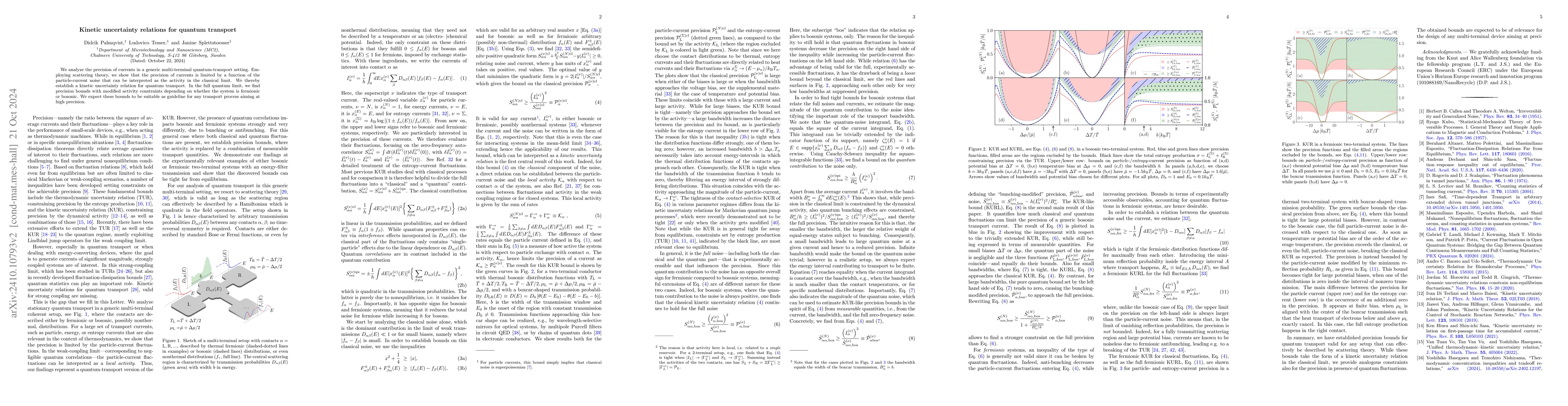 Thumbnail for Kinetic uncertainty relations for quantum transport
