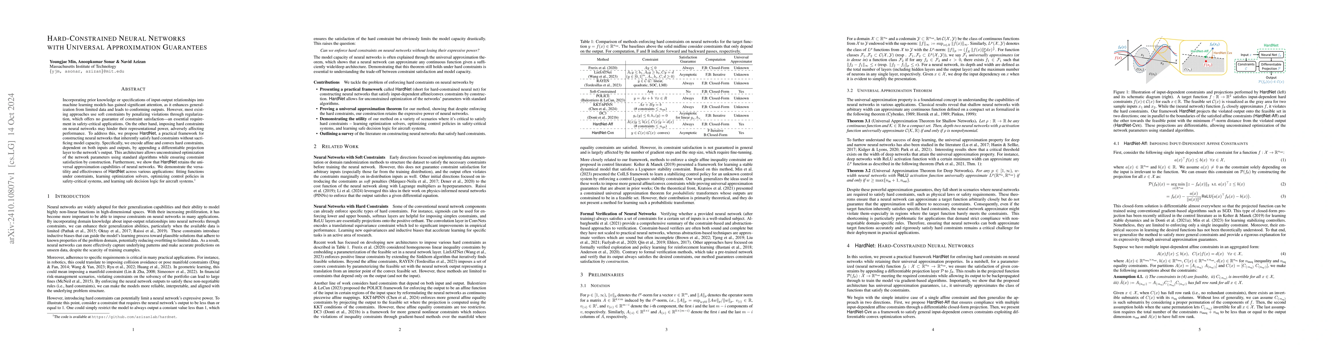 Thumbnail for Hard-Constrained Neural Networks with Universal Approximation Guarantees