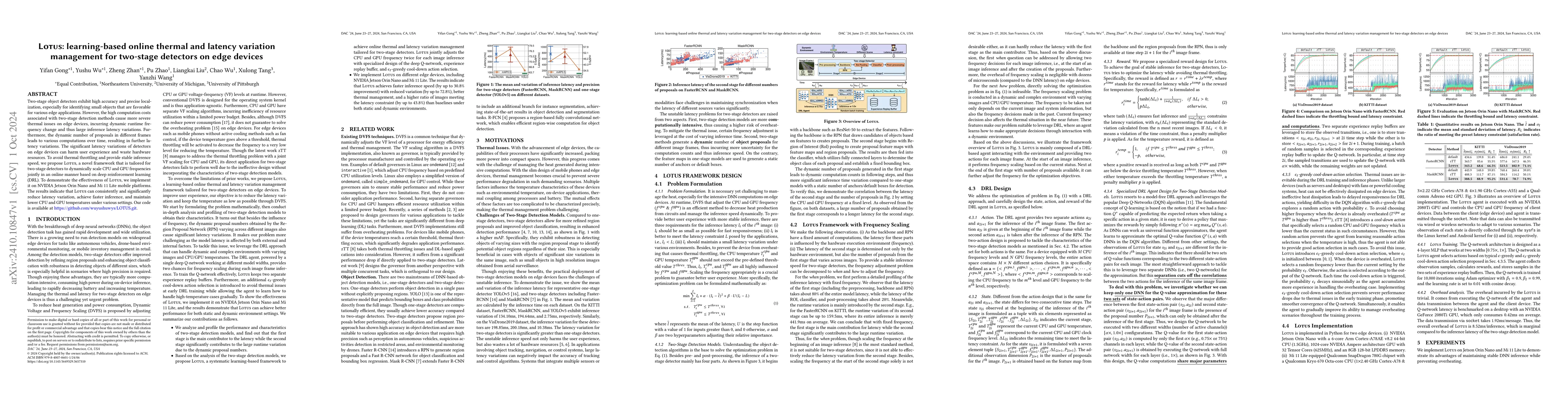 Thumbnail for Lotus: learning-based online thermal and latency variation management
  for two-stage detectors on edge devices