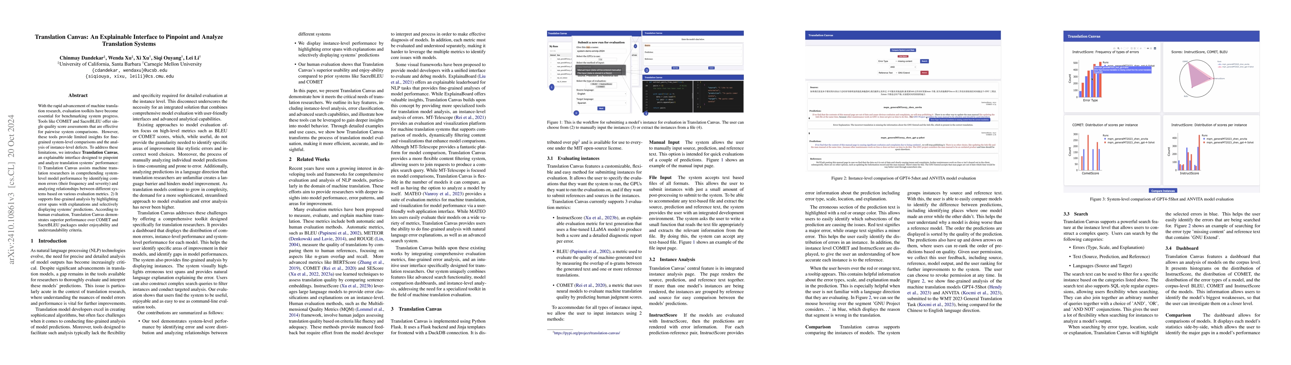 Thumbnail for Translation Canvas: An Explainable Interface to Pinpoint and Analyze
  Translation Systems