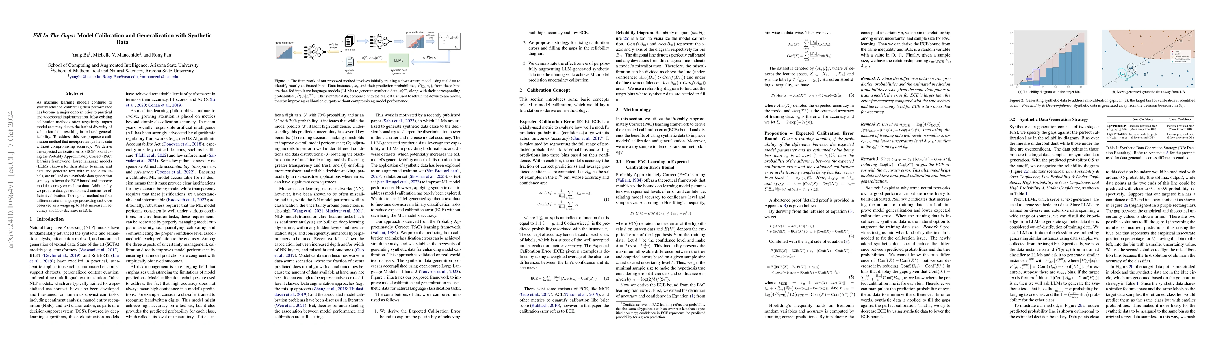 Thumbnail for Fill In The Gaps: Model Calibration and Generalization with Synthetic
  Data