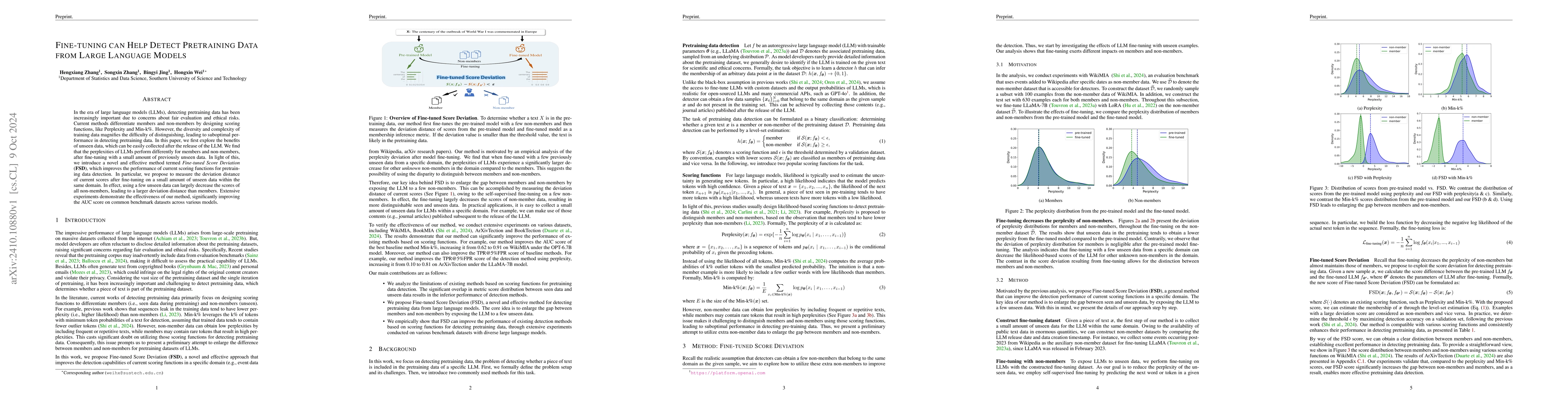 Thumbnail for Fine-tuning can Help Detect Pretraining Data from Large Language Models