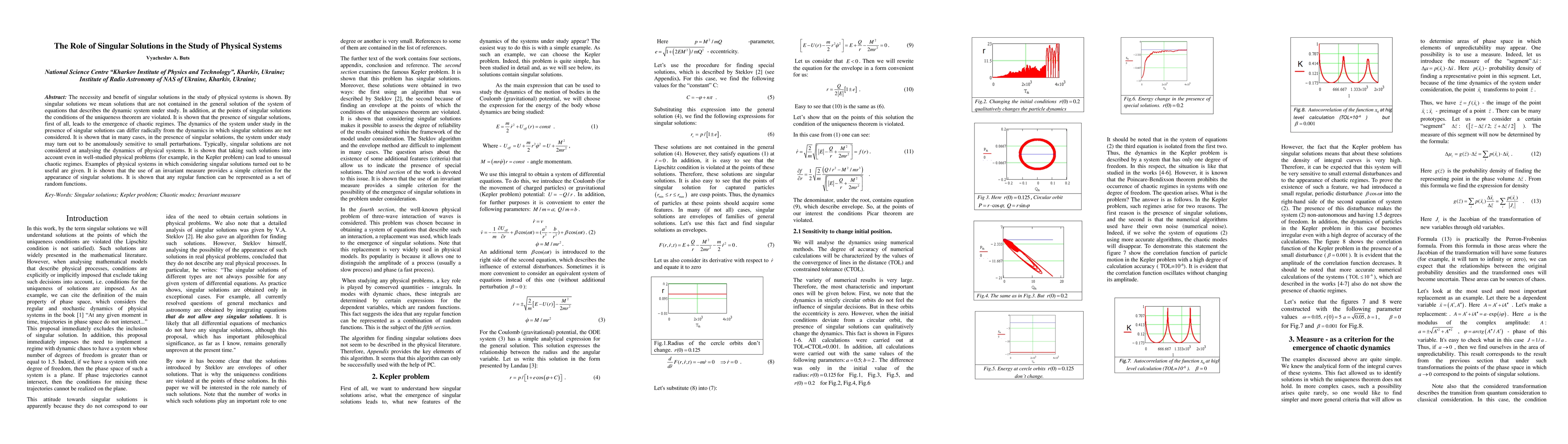 Thumbnail for The Role of Singular Solutions in the Study of Physical Systems
