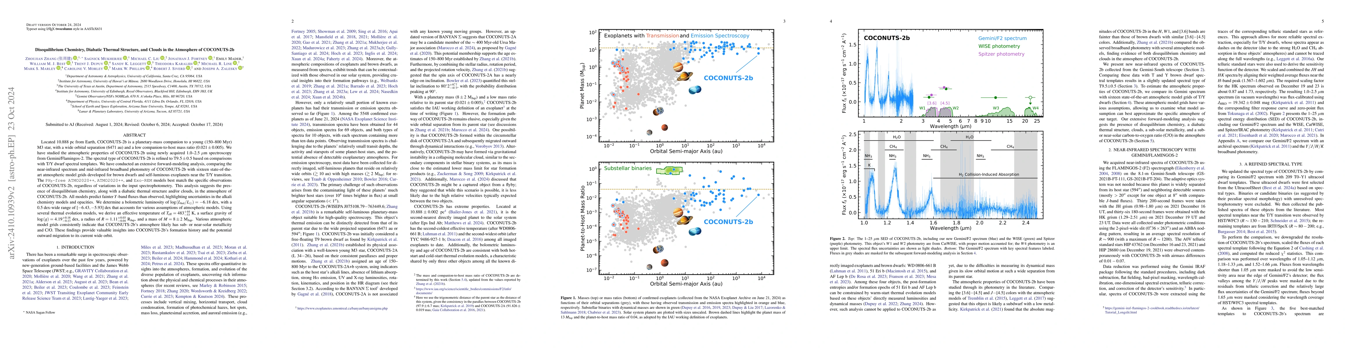 Thumbnail for Disequilibrium Chemistry, Diabatic Thermal Structure, and Clouds in the
  Atmosphere of COCONUTS-2b