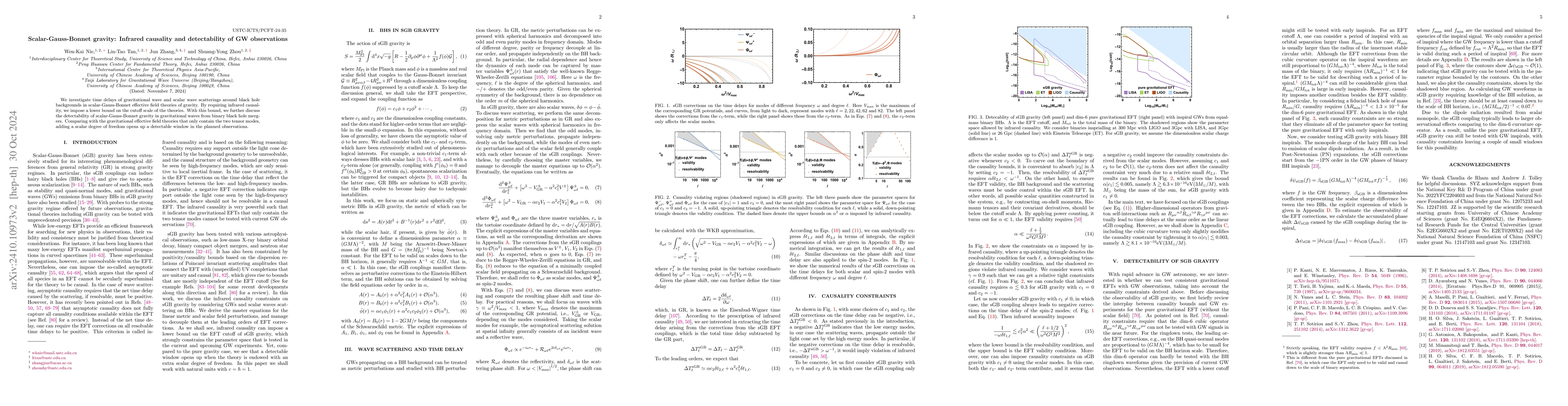 Thumbnail for Scalar-Gauss-Bonnet gravity: Infrared causality and detectability of GW
  observations