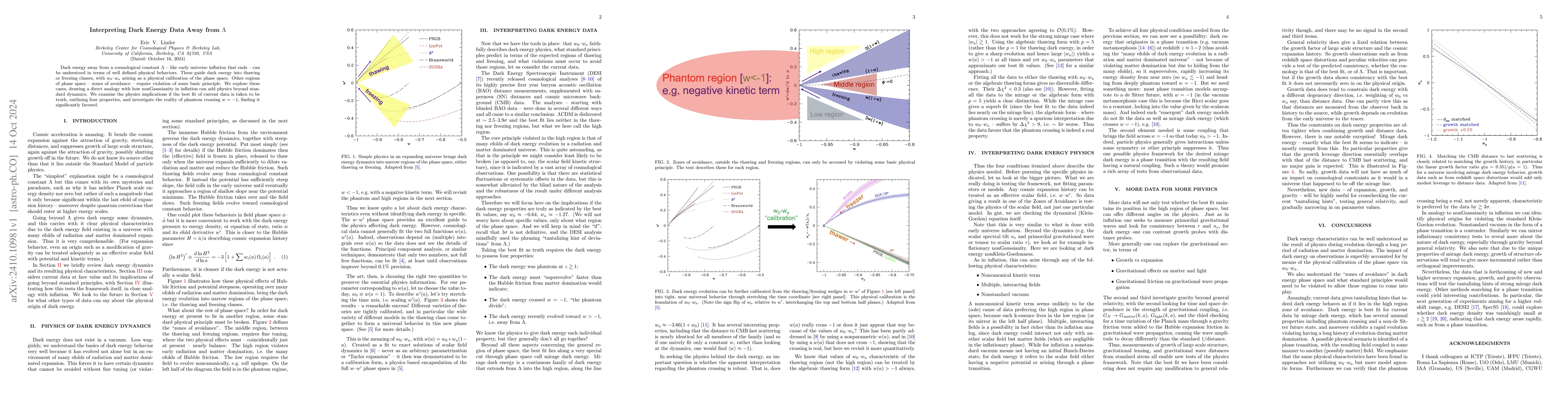Thumbnail for Interpreting Dark Energy Data Away from $Λ$